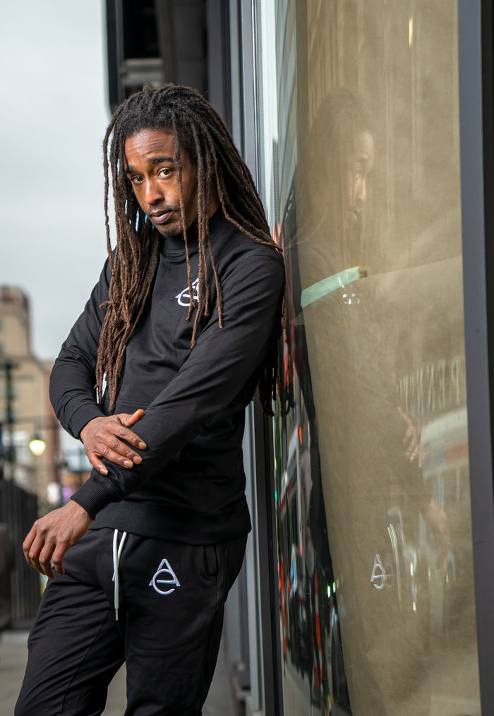 EXQUISITE APPAREL JOGGER SET BLACK