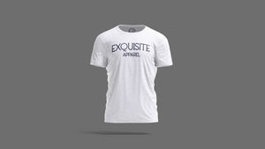 Exquisite Apparel embroidered logo's slim fit t-shirt (WHITE)