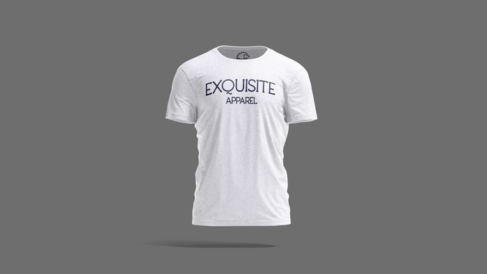 Exquisite Apparel embroidered logo's slim fit t-shirt (WHITE)